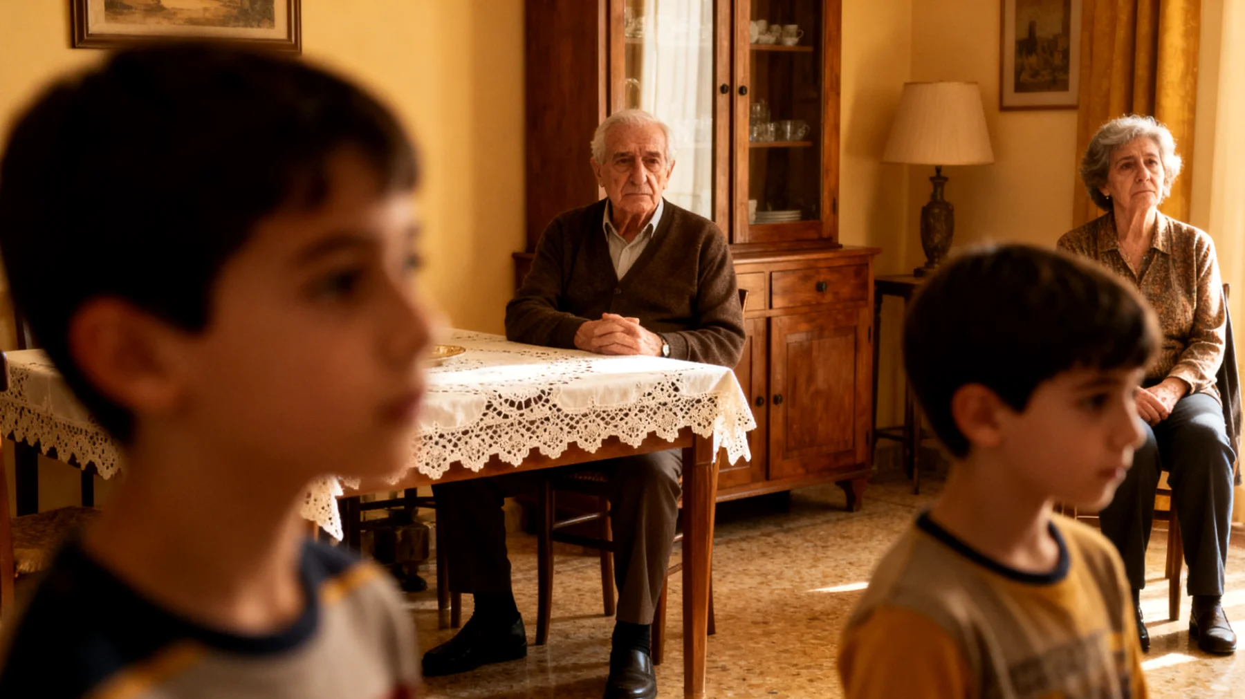 I nonni faticano a instaurare un dialogo affettivo profondo con i nipoti bambini, limitandosi spesso a bisogni pratici (cibo, giochi, compiti) senza riuscire a esprimere e condividere emozioni, ricordi e affetto in modo autentico."